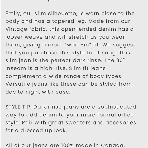 Yoga Jeans Emily Fearless - Picture 3 of 5